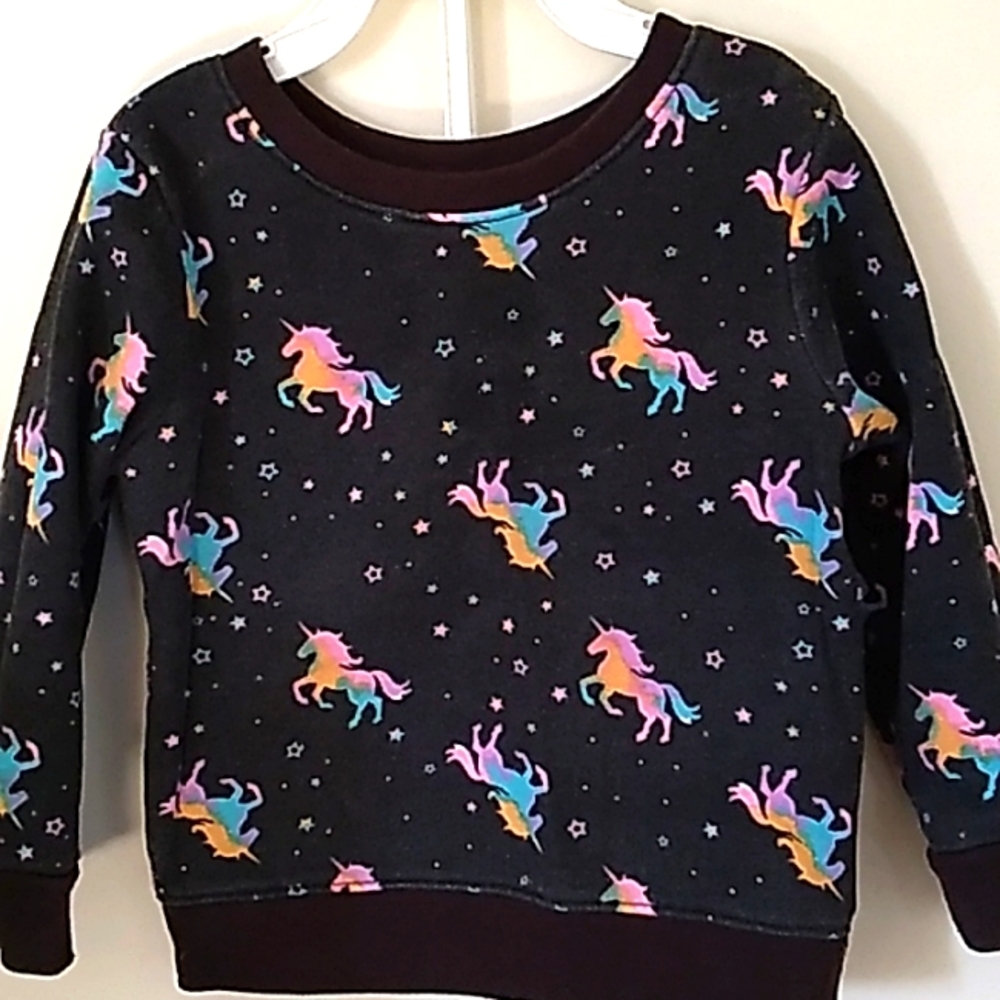 2T Girls Unicorn Sweatshirt